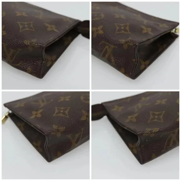 LOUIS VUITTON Monogram Poche Toilette 15 Pouch